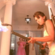 Cynthia (Jill Whitlow) and Chris (Jason Lively) fire up the good times in Night of the Creeps.